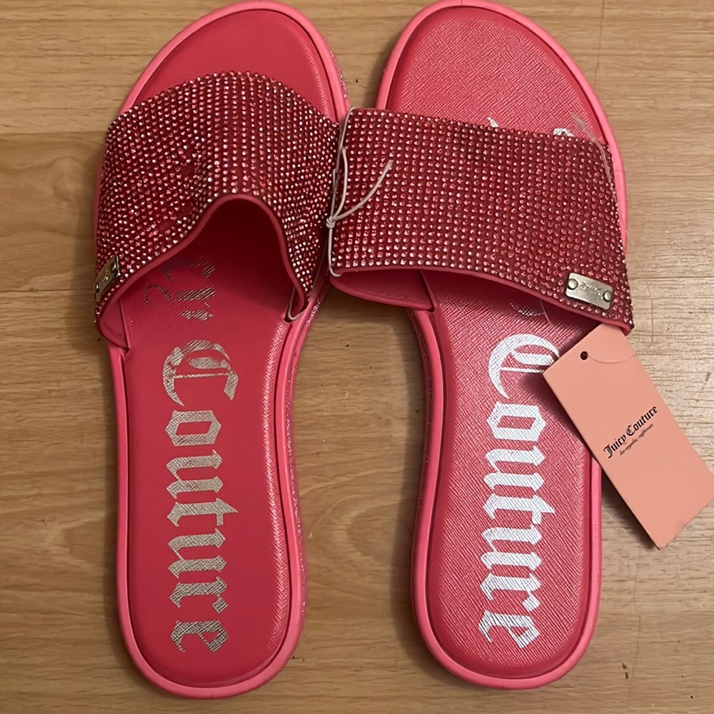 Juicy couture pink slides